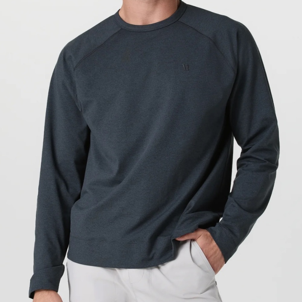 Vuori Coronado Crew - Relaxed Fit blue Dolomite Heather xxl men
